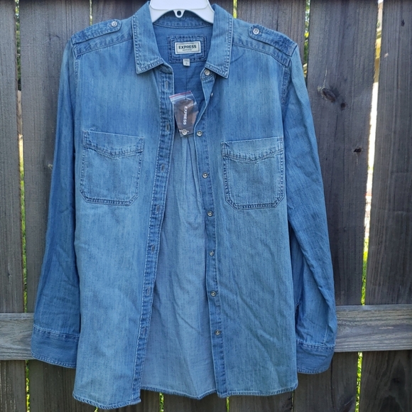 express denim shirt